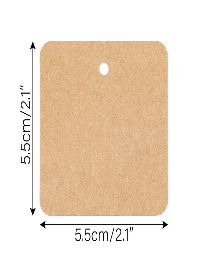 g2 بلس بطاقات هدايا من ورق كرافت من G2PLUS مع خيط، 100 قطعة من البطاقات المربعة البنية، 2.2 × 2.2 بوصة، بطاقات تعليق فارغة لتغليف الهدايا، والتسعير، والأعمال الفنية والحرفية اليدوية، وهدايا عيد الميلاد، وحفلات الزفاف. - Image 2